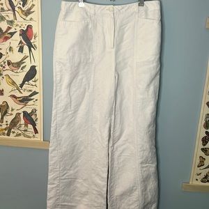 Sundance White Linen Pant